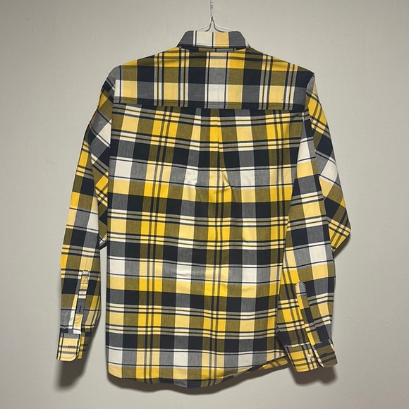 Cinch Yellow and Blue Plaid Shirt - Picture 3 of 4